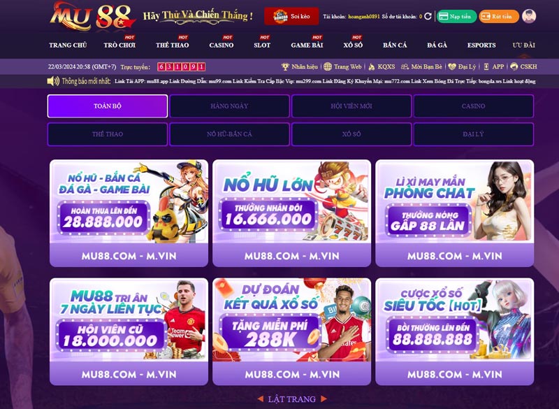 Cách tham gia chương trình khuyến mãi Mu88